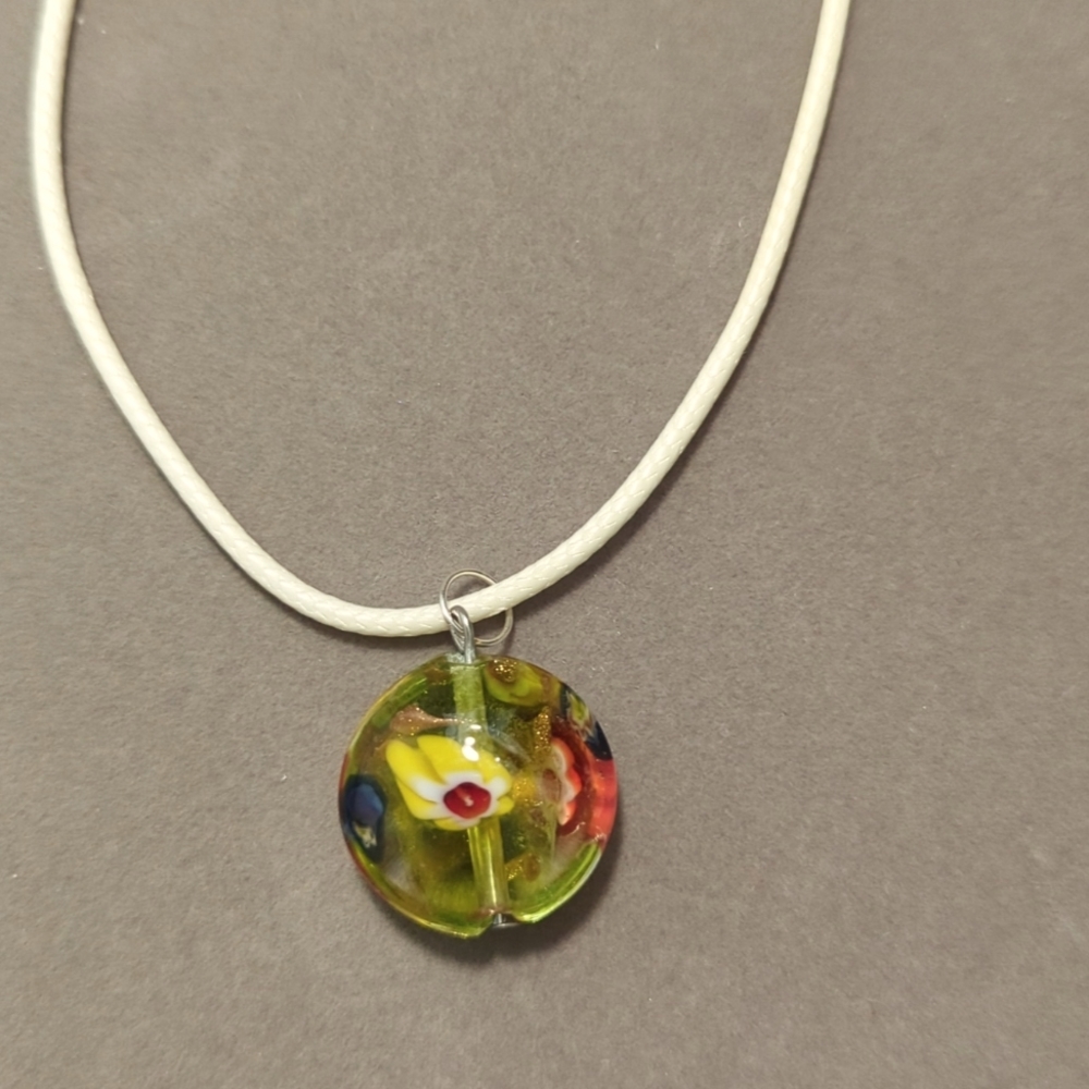 Glass Pendant Necklace